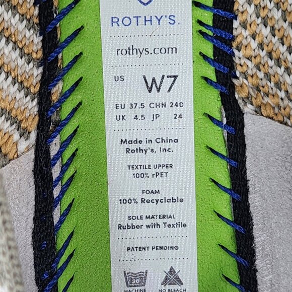 ROTHY'S Smoke Spot Retired Print Loafer Slip On Flats Leopard Print Green - Picture 9 of 10